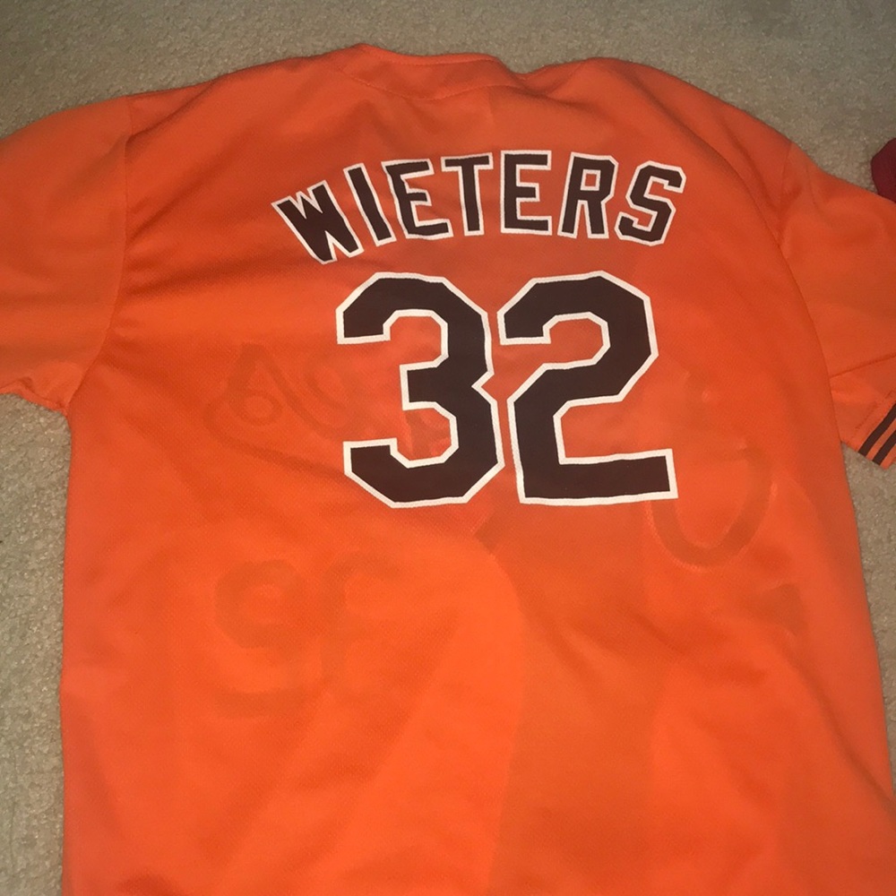 Button up orioles jersey